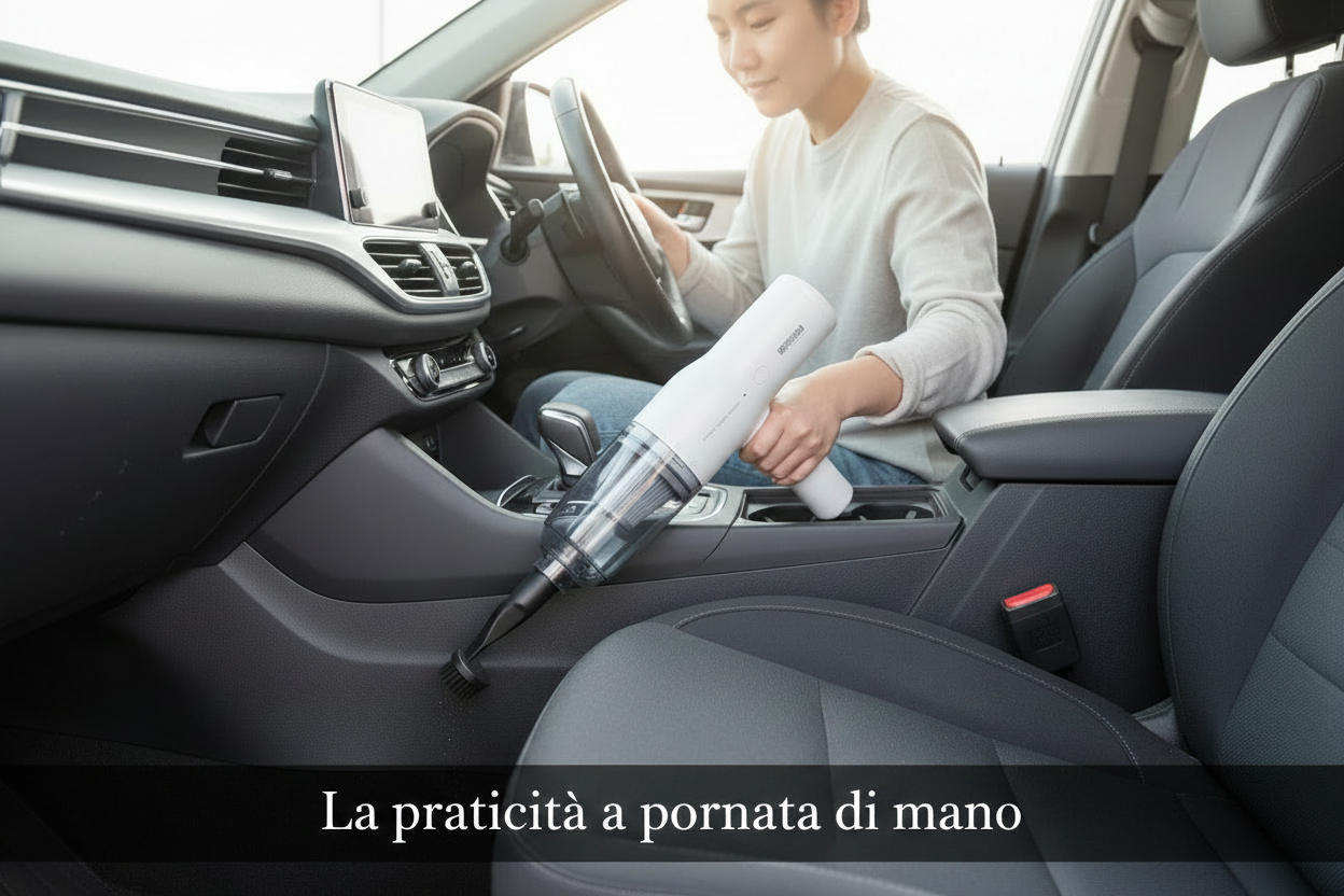 Aspirapolvere Portatile Senza Fili Ricaricabile – Potente, Leggero e Compatto per Auto, Casa e Ufficio