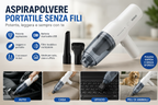 Aspirapolvere Portatile Senza Fili Ricaricabile – Potente, Leggero e Compatto per Auto, Casa e Ufficio