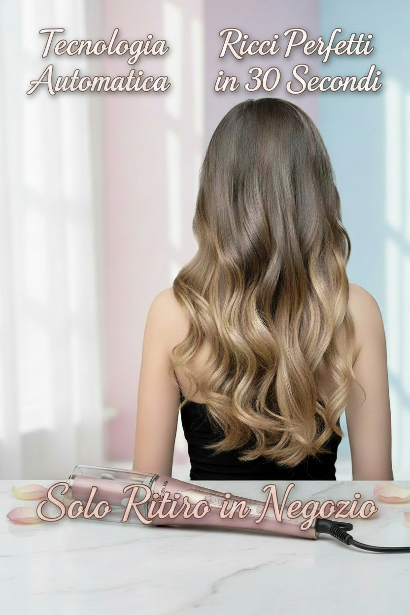 Arricciacapelli Automatico Professionale ✨ Ricci Perfetti in Pochi Minuti!