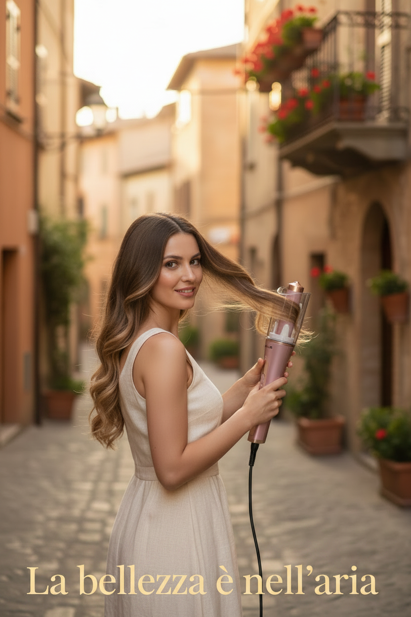 Arricciacapelli Automatico Professionale ✨ Ricci Perfetti in Pochi Minuti!