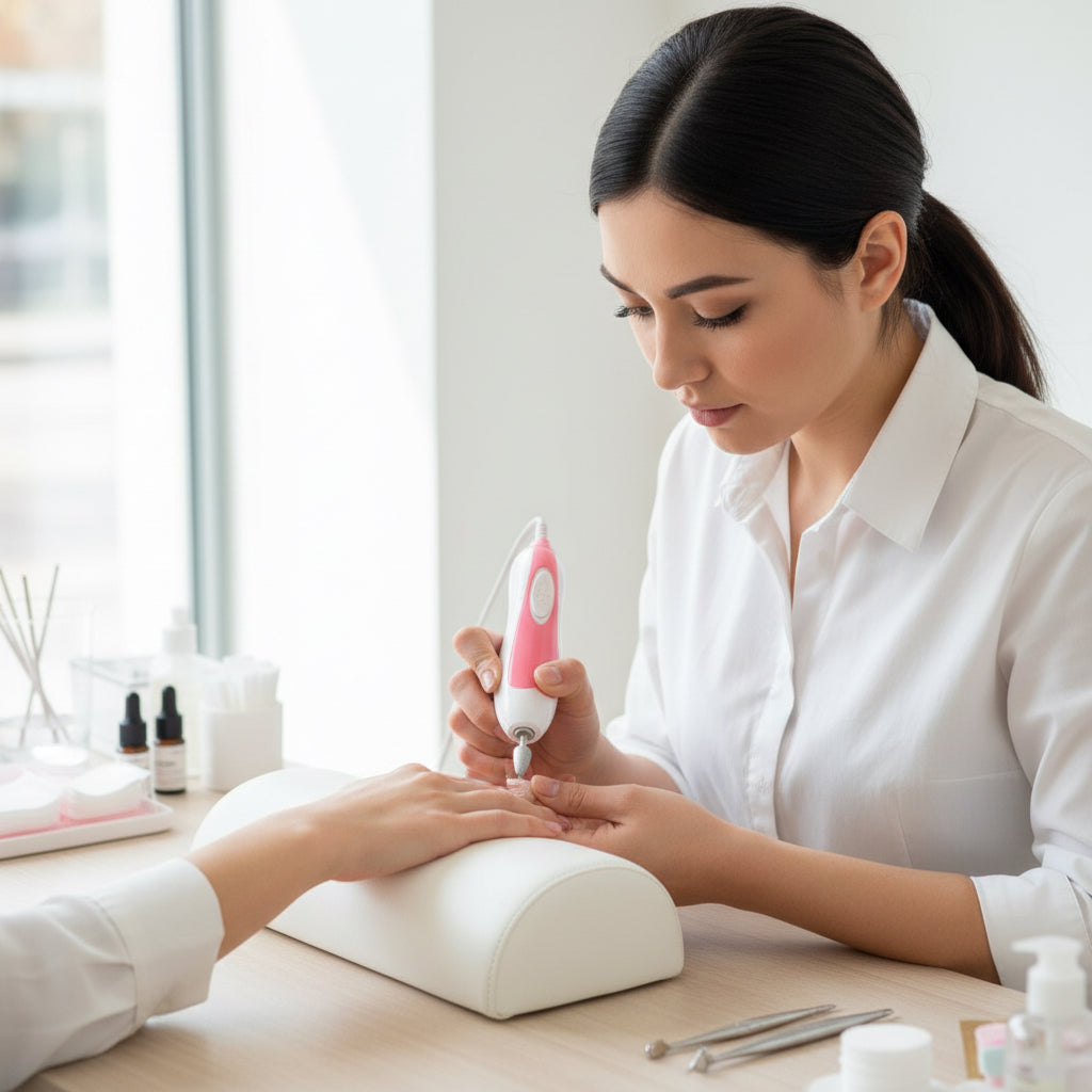 Kit Professionale per Manicure e Pedicure Elettrico 5 in 1 – Lima Unghie Ricaricabile con Testine Intercambiabili, Ideale per Unghie Naturali e Gel – Pagamento alla Consegna
