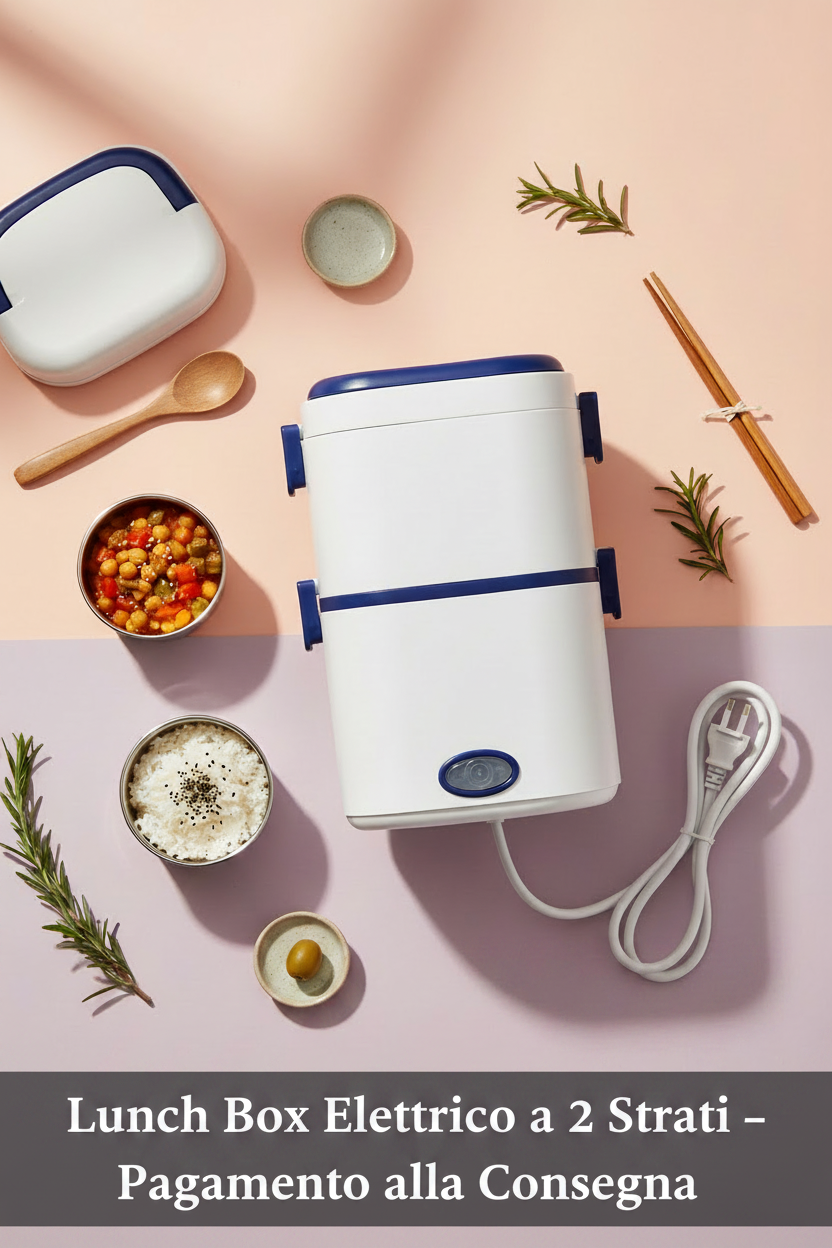 Titolo

🍱 LunchBox Elettrico Portatile 2 in 1 – Pranzo Sempre Caldo Ovunque | Pagamento alla Consegna 🇮🇹